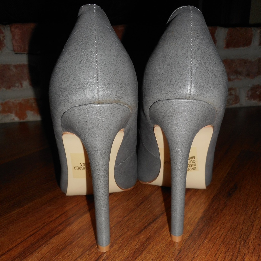 NEW classic grey pumps, 7.5 M - Picture 4 of 7